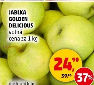 Jablka Golden Delicious