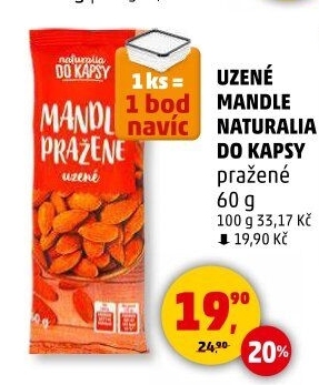 Mandle uzené pražené Naturalia