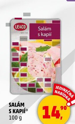 Salám s kapií LE&