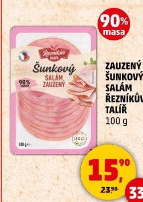Salám šunkový zauzený Řezníkův talíř