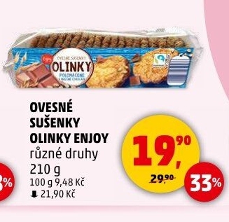 Sušenky ovesné Olinky Enjoy