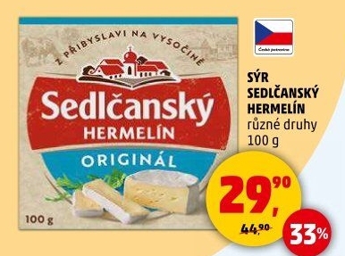 Sýr Hermelín Sedlčanský