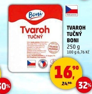 Tvaroh tučný Boni
