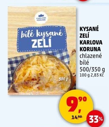 Zelí bílé kysané Karlova Koruna