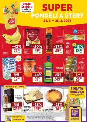 akční leták BILLA 19.3.2025-25.3.2025