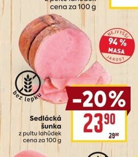 Sedlácká šunka z pultu lahůdek