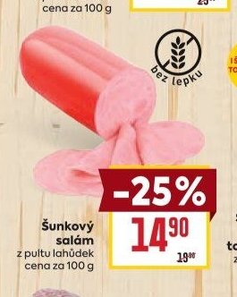 Šunkový salám z pultu lahůdek