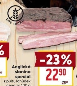Anglická slanina speciál