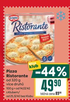 Pizza mražená Ristorante Dr. Oetker