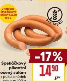 Salám špekáčkový pikantní točený