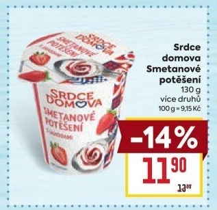 Smetanové potěšení Srdce Domova