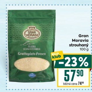 Sýr strouhaný Gran Moravia