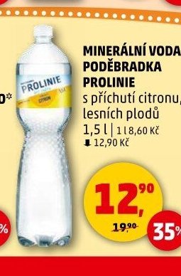 MINERÁLNÍ VODA PODĚBRADKA PROLINIE