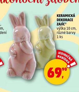 KERAMICKÁ DEKORACE ZAJÍC*