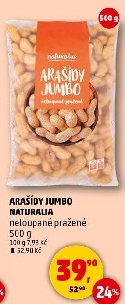 Arašídy pražené Naturalia