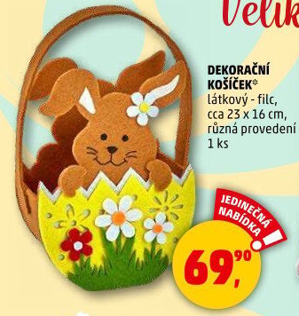 Dekorační košík velikonoční