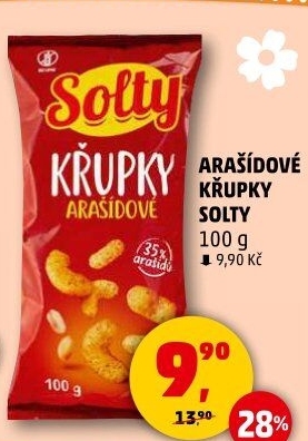Křupky arašídové Solty