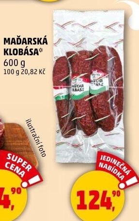 Maďarská klobása Csabahús