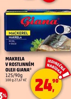 Makrela v oleji Giana