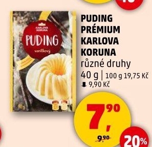 Pudink Prémium Karlova Koruna