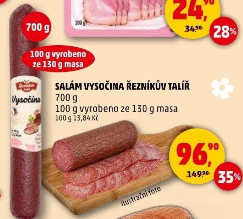 Salám Vysočina Řezníkův talíř