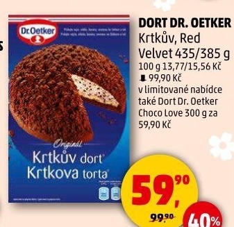 Směs na krtkův dort Dr. Oetker
