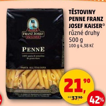 Těstoviny semolinové Exclusive Franz Josef Kaiser