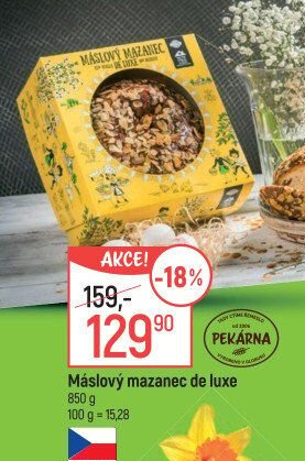 Máslový mazanec de luxe