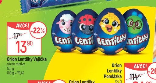 Orion Lentilky Vajíčka 17,5 g