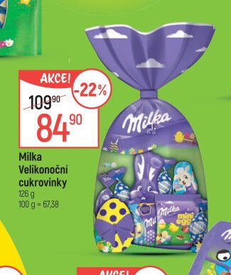 Milka Velikonoční cukrovinky 126 g
