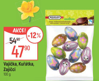 Čokoládová kuřátka Riegelein