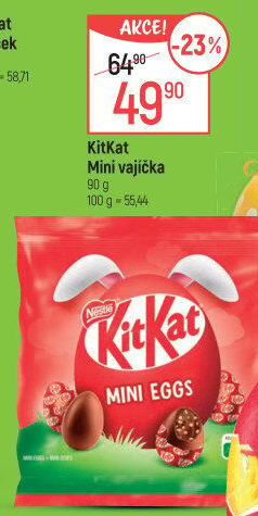 Čokoládová mini vajíčka plněná Kit Kat Nestlé