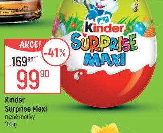Čokoládové vajíčko s překvapením Maxi Kinder Surprise