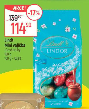 Minivajíčka Lindor Lindt