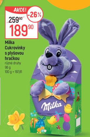 Sladkosti s plyšákem Milka