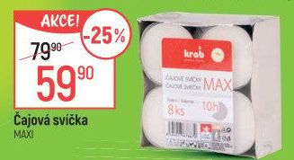 Svíčky čajové Krab