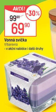 Svíčky ve skle vonné Aura Bispol