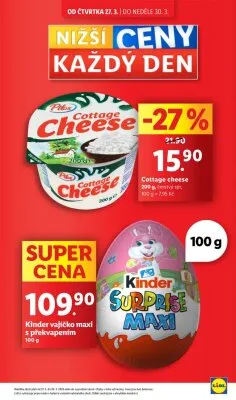 akční leták Lidl 27.3.2025-30.3.2025