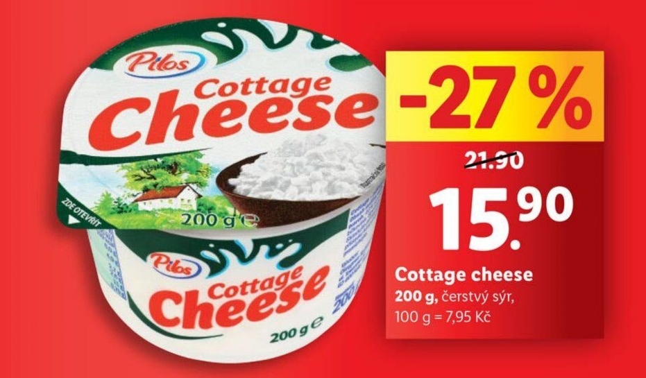 Sýr Cottage Pilos - Lidl akcniletaky.com