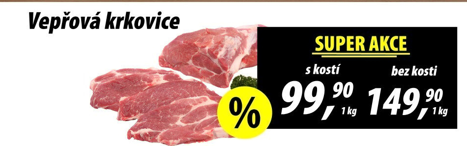 Vepřová krkovice s kostí