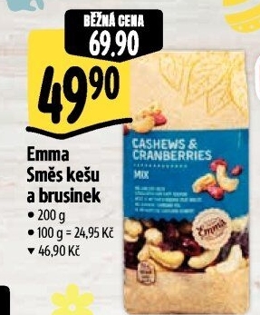 Směs kešu a brusinek Emma