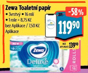 Toaletní papír 3vrstvý Deluxe Zewa