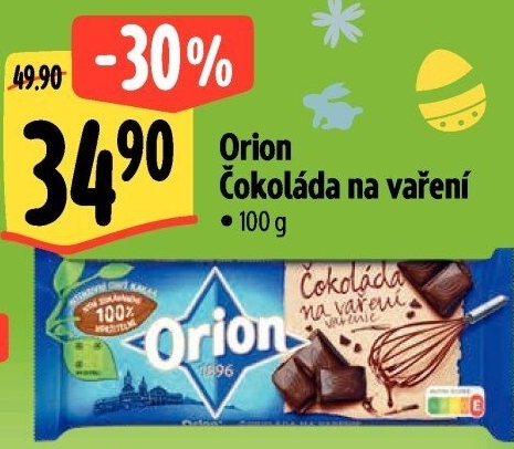 Čokoláda na vaření Orion