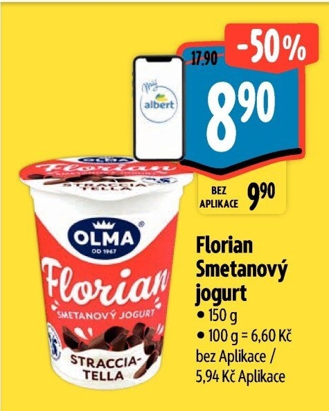 Jogurt smetanový Florian Olma