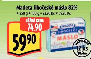 Máslo Jihočeské Madeta
