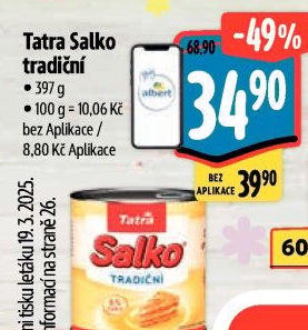 Mléko kondenzované Salko Tatra