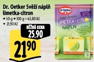 Náplň Dr. Oetker