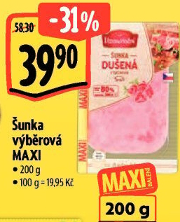 Šunka výběrová dušená Albertovo uzenářství