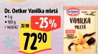 Vanilka mletá Dr. Oetker