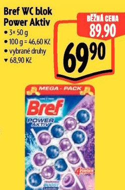 WC blok tuhý Power Aktiv Bref